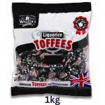 Walkers LIQUORICE Toffee - 1 KG BULK BAG - Best Before: 30.11.24 